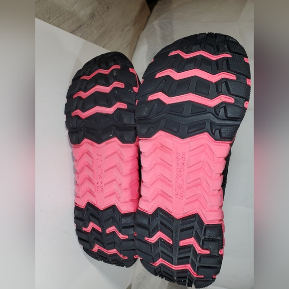 Hoka Women's One One Tor Tech Gray Black Pink Purple Hiking Shoes Size 9 - Picture 11 of 12